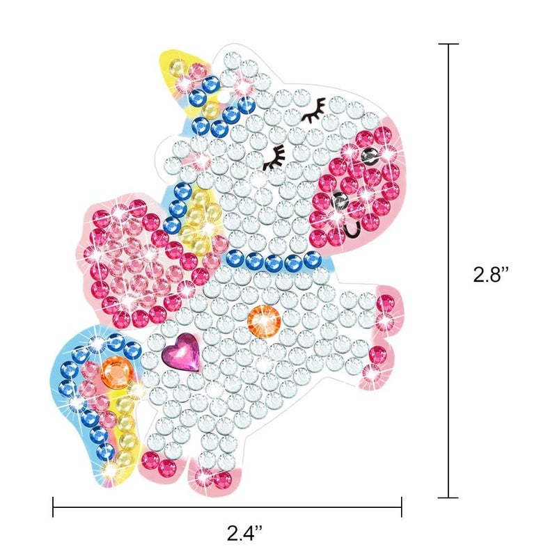 ORIENTAL CHERRY Arts and Crafts for Kids Ages 8-12 - Make Your Own GEM Keychains - 5D Diamond Art Painting by Numbers Kits Girls Kids Ages 3-5 4-6 6-8 Toys Birthday Easter Basket Stuffers Christmas Stocking Gifts - Image 3